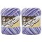 (Pack of 2) Lily Sugar'n Cream Yarn - Ombres Super Size-Purple Haze